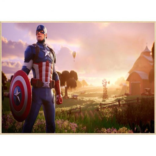 Fortnite Poster Captain America FNT1612 30x45cm NO Frame Official fortnitemerch Merch